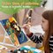 48 Piece Painting kit with 24 Acrylic Paints, 8 DIY Wooden Stencils 5 Canvas Panels 8 Brushes, Table Easel, Etc, Art Supplies Set for Kids Students Artists and Beginner.